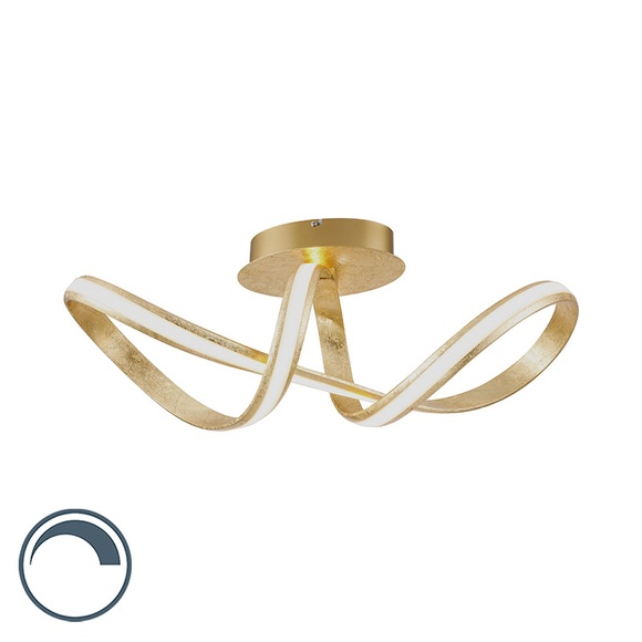 Paul Neuhaus MELINDA 8331-12 LED-Deckenleuchte EEK: LED (A++ - E) 30 W Warm-Weiß Blattgold (glänzend)