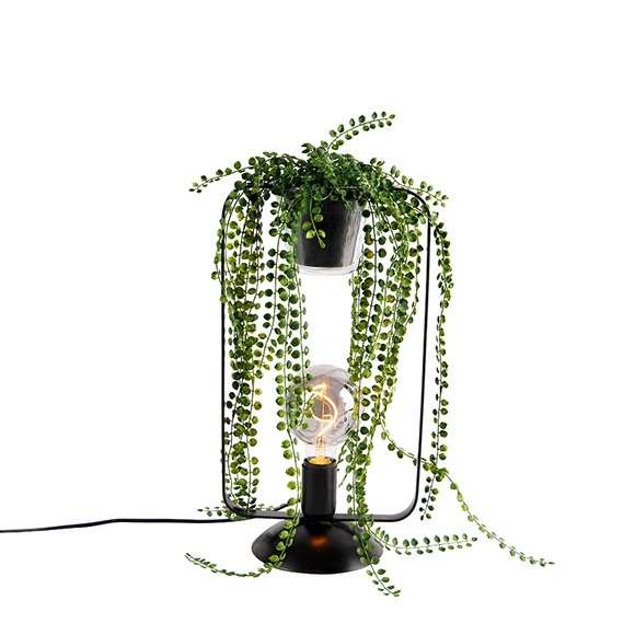 Moderne Tischlampe schwarz - Roslina
