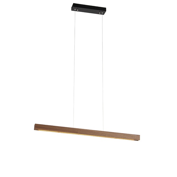Moderne Hängelampe Holz inkl. LED 3-stufig dimmbar - Holz