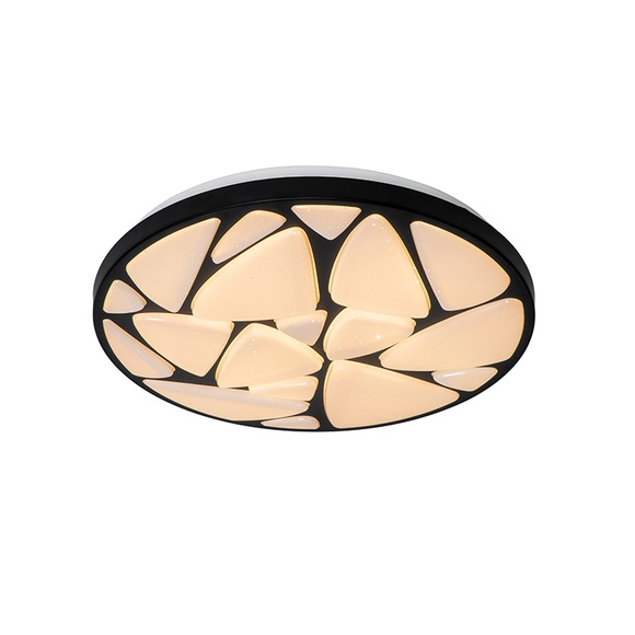 Moderne plafondlamp zwart 39 cm incl. LED 2000 - 4000K - Marian