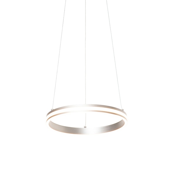 Design hanglamp staal incl. LED 3-staps dimbaar - Rondas