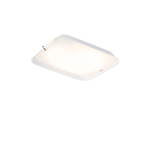 Moderne plafondlamp wit 24,5 cm incl. LED - Edor
