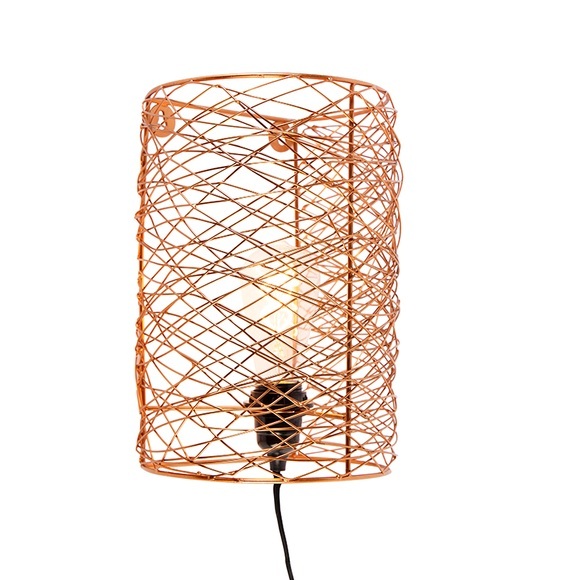 Design wandlamp koper - Sarella