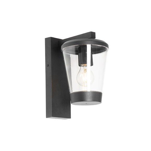 Moderne buiten wandlamp zwart IP44 - Joren
