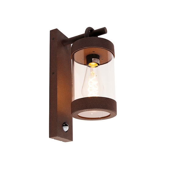 Außenwandlampe Sambesi, Bewegungssensor, rost