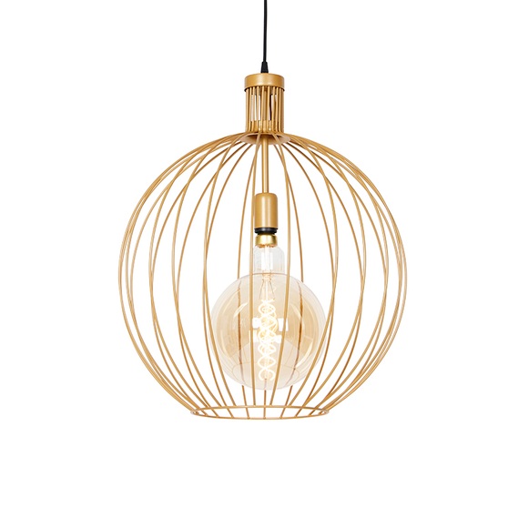 Design Hängelampe gold 50 cm - Wire Dos