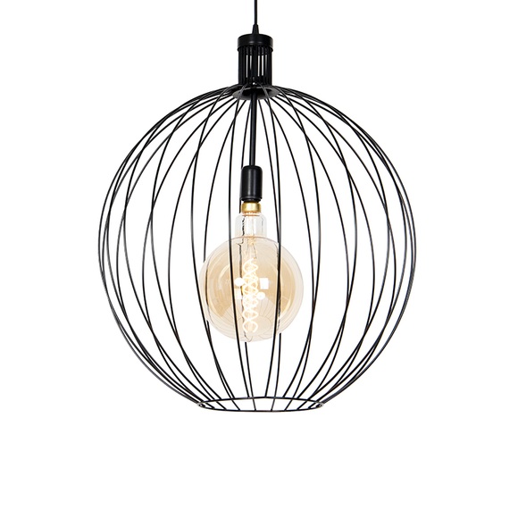 Design Hängelampe schwarz 60 cm - Wire Dos