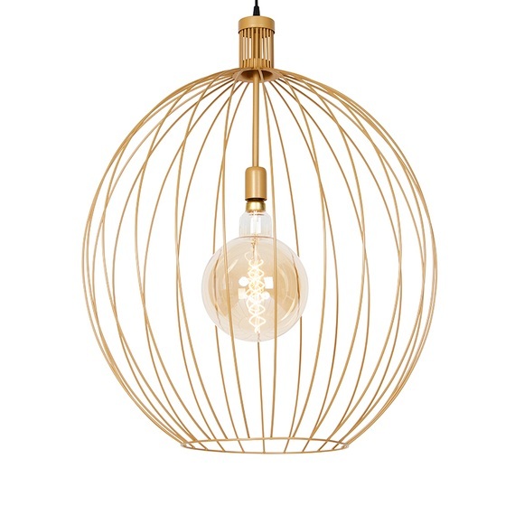 Design Hängelampe gold 70 cm - Wire Dos