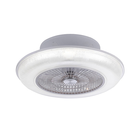 Design Deckenventilator grau inkl. LED RGB 2700 - 5000K - Raki