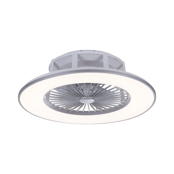 Design Deckenventilator grau inkl. LED 2700 - 5000K - Maki