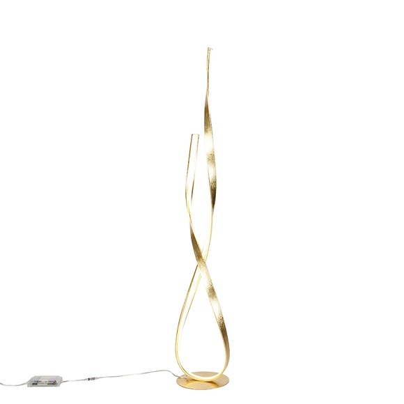 Paul Neuhaus LINDA 720-12 LED-Stehlampe 27 W Warm-Weiß EEK: LED (A++ - E) Blattgold (glänzend)