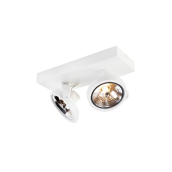 Designspot weiß verstellbar 2-flammig inkl. LED - Go