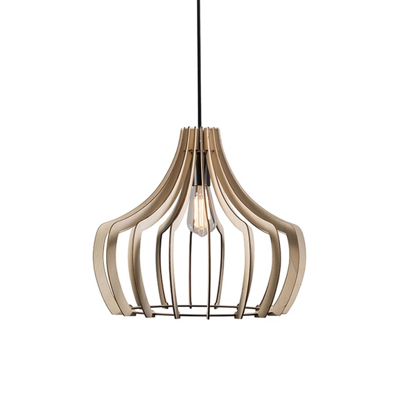 Holz-Pendelleuchte Wood, 38,5 cm