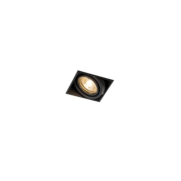 Deckeneinbaustrahler Oneon 1, rahmenlos, schwarz