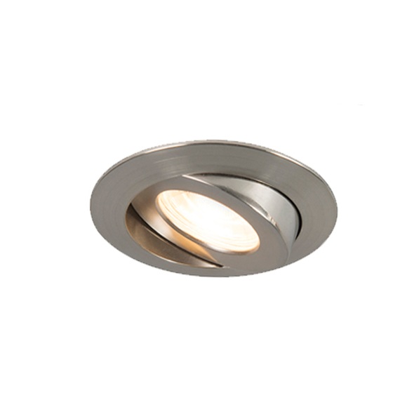 3er Set Einbaustrahler Stahl inkl. LED IP44 - Relax LED