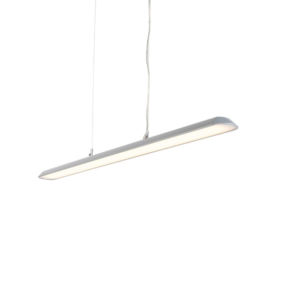 Moderne längliche Hängeleuchte Silber 130cm inkl. LED - Duct S