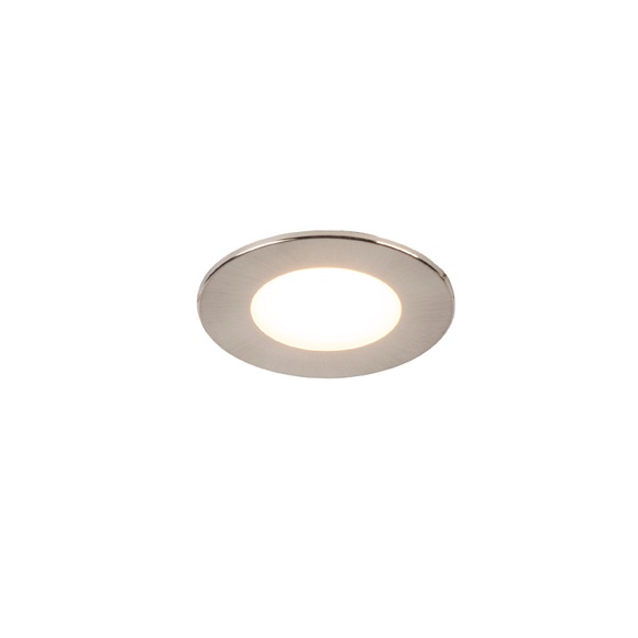 3er Set Einbaustrahler Rundstahl inkl. LED IP65 - Einfach