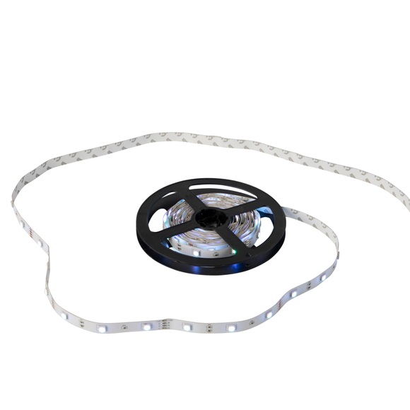 LeuchtenDirekt Teania 81215-70 LED-Streifen-Komplettset mit Stecker 12 V 500 cm RGB