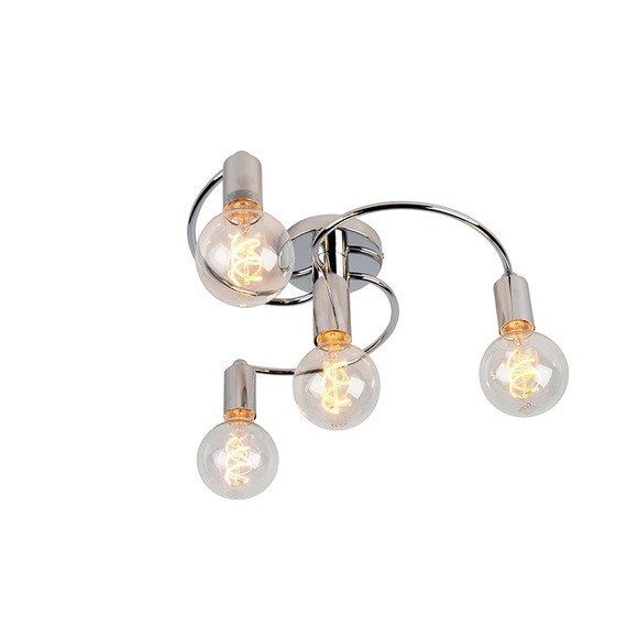 Art deco Deckenleuchte Chrom 4-flammig - Facil