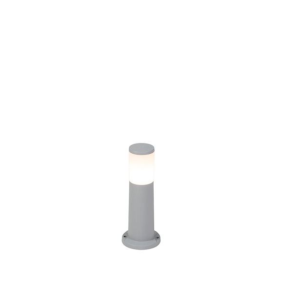 Moderner Außenmast grau 40 cm IP55 inkl. E27 - Carlo