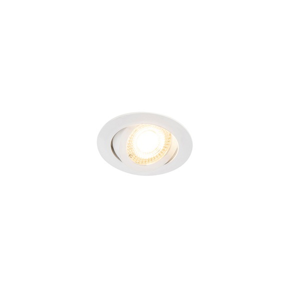 Set mit 5 Einbaustrahlern weiß inkl. LED 3-stufig dimmbar - Mio