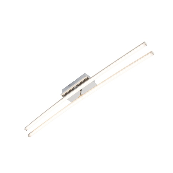 LeuchtenDirekt Simon 11272-55 LED-Deckenleuchte EEK: LED (A++ - E) 16 W Warm-Weiß Stahl