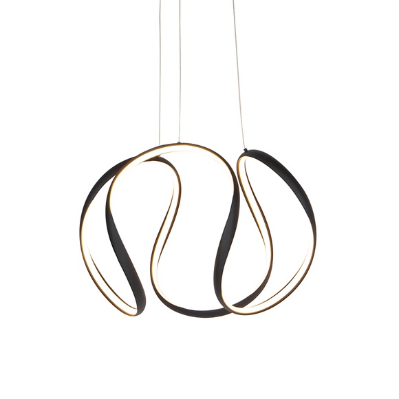 Design Pendelleuchte schwarz dimmbar inkl. LED - Rowana