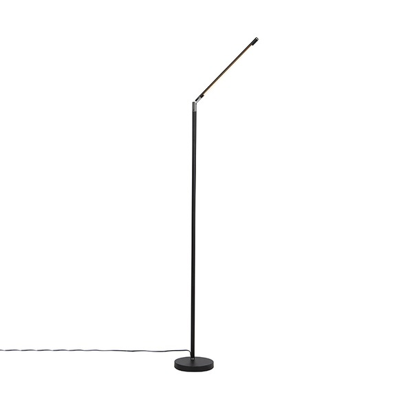 Moderne Stehlampe schwarz inkl. LED mit Touch Dimmer - Berdien