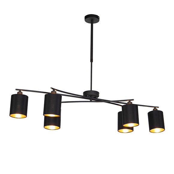 Moderne Hängelampe schwarz verstellbar - Lofty