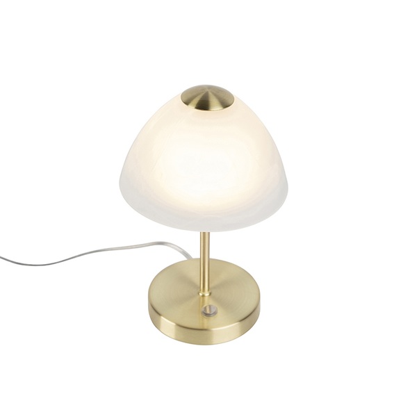 Design Tischleuchte gold dimmbar inkl. LED - Joya
