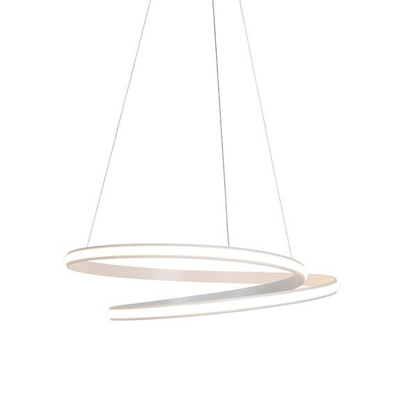 Moderne Hängelampe weiß 74cm inkl. LED 3 Stufen dimmbar - Rowan