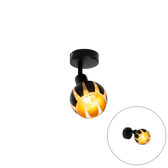 Design Spot schwarz mit Gold - Melone