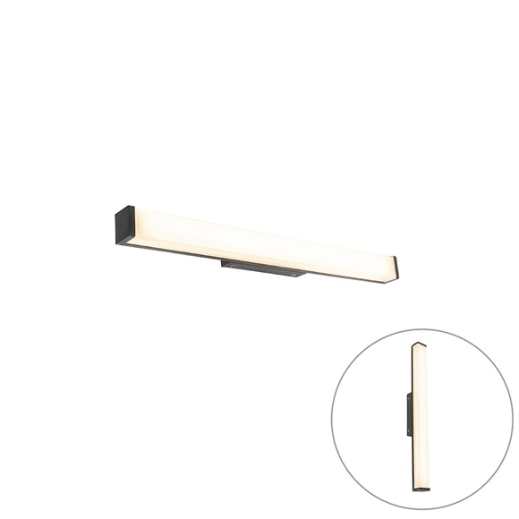 Moderne Badezimmer Wandleuchte schwarz 62 cm IP44 - Cascada