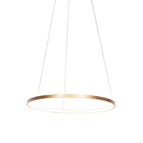 Moderne Ringpendelleuchte gold 60 cm inkl. LED - Anella