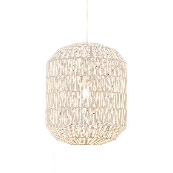 Retro Hängelampe weiß 40 cm - Lina Hive 40