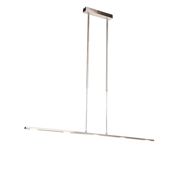 Moderne Hängelampe Stahl inkl. LED, verstellbar - Fett