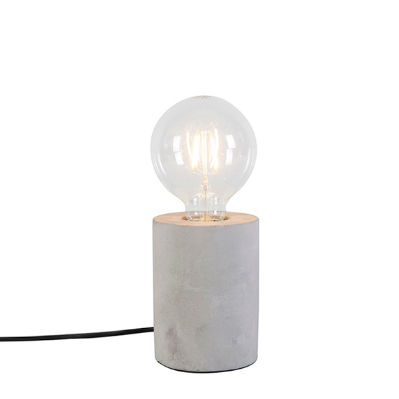 Moderne Tischlampe grau - Bloque