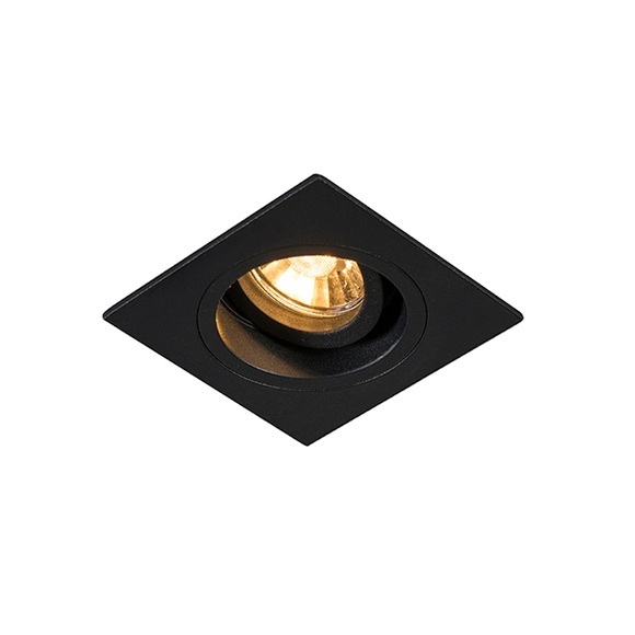 Moderne Einbaustelle schwarz 9,3 cm drehbar und kippbar - Spannfutter
