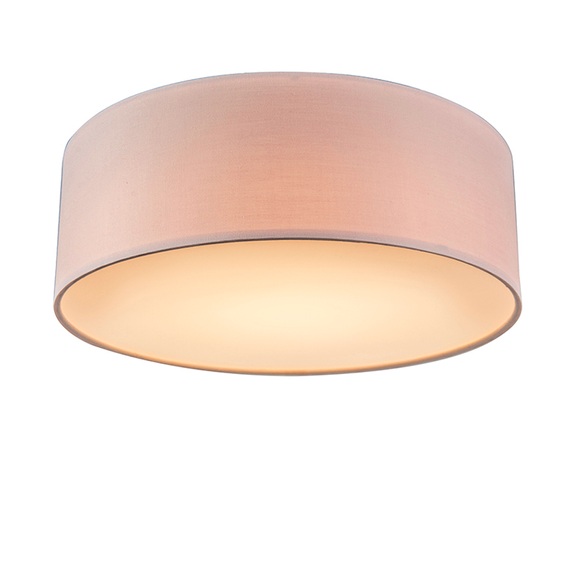 Deckenleuchte pink 30 cm inkl. LED - Drum LED