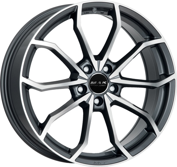 MAK LOWE-FF Felge 7.5x18 5x100 ET51 GUN MET MIRROR FACE