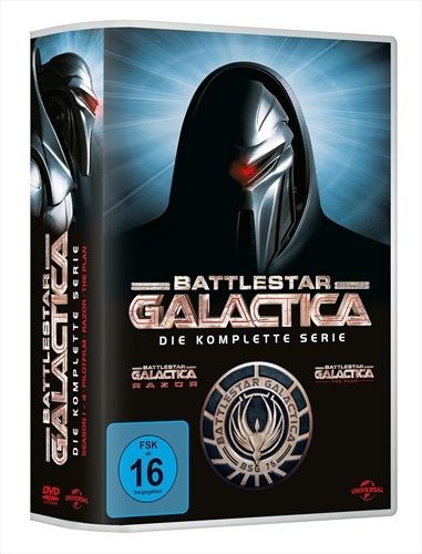 Battlestar Galactica - Die komplette Serie, 25 DVDs