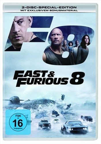 Fast & Furious 8, DVD