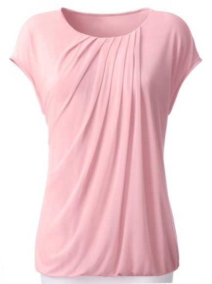Alessa W. Shirt mit asymmetrischen Falten