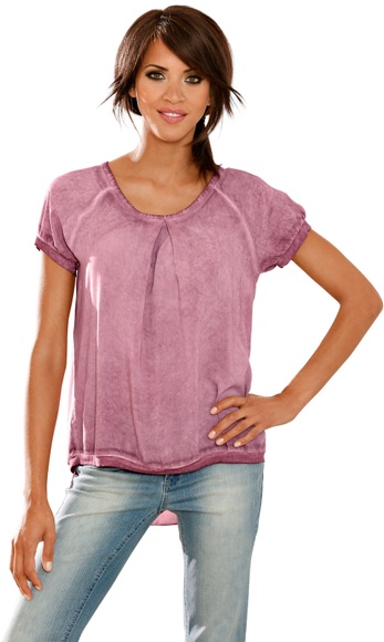 kragenlose Bluse
