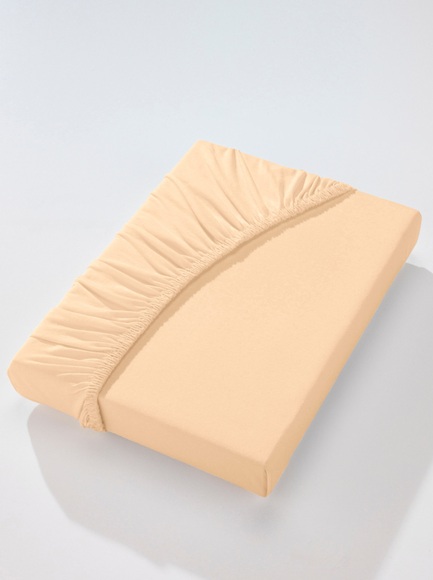 Zwirn-Jersey-Spannbetttuch »Luxus«