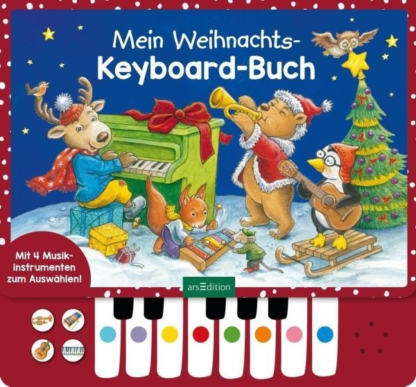 Mein Weihnachts-Keyboard-Buch, m. Klaviertastatur