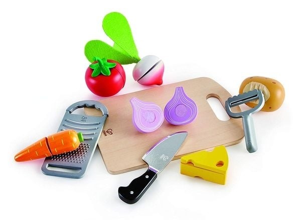 Hape Spiel-Lebensmittel KOCHGRUNDLAGEN 10-teilig