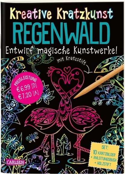 Kreative Kratzkunst - Regenwald