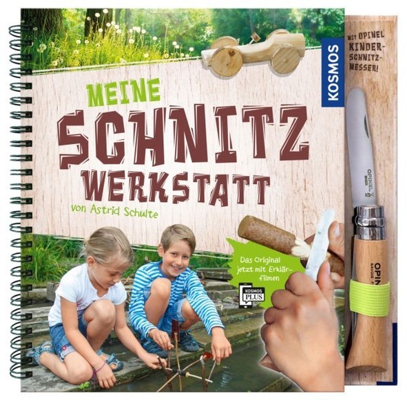 Meine Schnitzwerkstatt, m. Opinel Kinderschnitzmesser