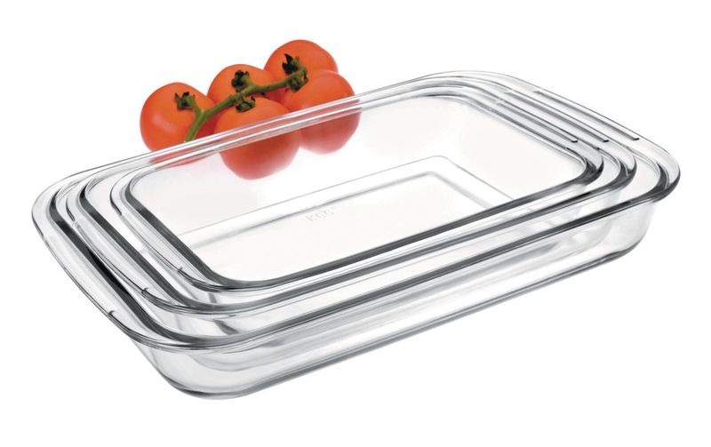 Ibili Auflaufform 3er Set, Material: Glas